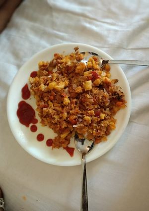 A picture of Bread poha.