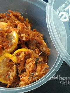 Foto resep Sambal lemon cakalang asap