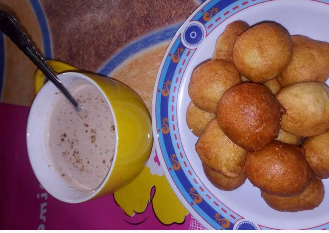 Puffpuff and tea