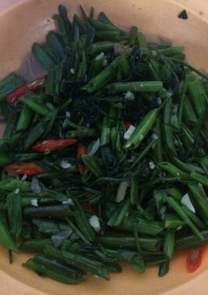 Foto resep Kangkung tumis lengkuas muda