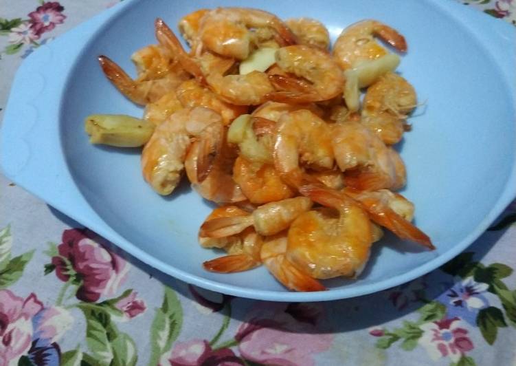 Resep Udang goreng bawang putih Anti Gagal
