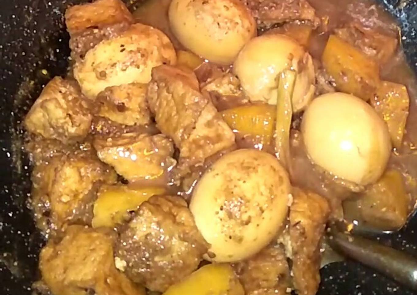 Semur tahu telur kentang