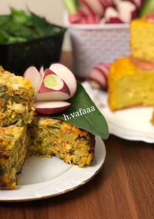 عکسی از دستور کوکوی لوبیا سبز مجلسی