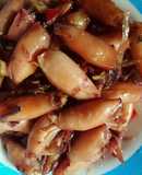 Mực muối rim mật ong