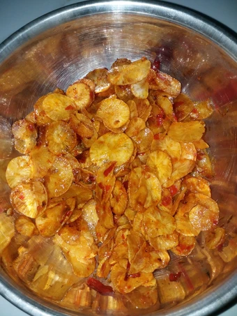 Langkah Gampang Membikin Resep Keripik singkong uuuccchhh aacchhh🌶🌶🌶 yang Enak Banget Anti Ribet, Bisa Manjain Lidah