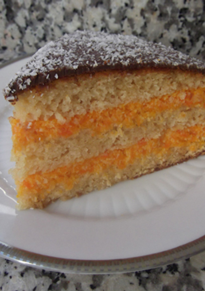 Una foto de Tarta de zanahoria y coco