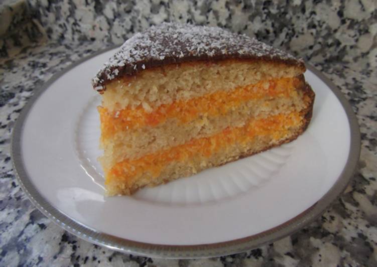 Tarta de zanahoria y coco