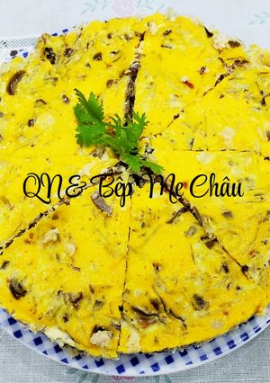 Hình của món Chả trứng muối hấp.