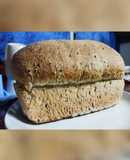 Pan casero con mix de semillas de sésamo integral, lino y chía🍞