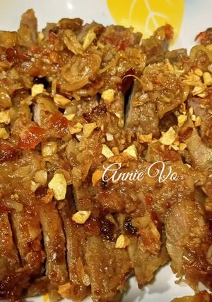 Hình của món Bò nướng cay.