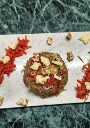 A picture of Gajar ke Gur Wale meethe chawal.
