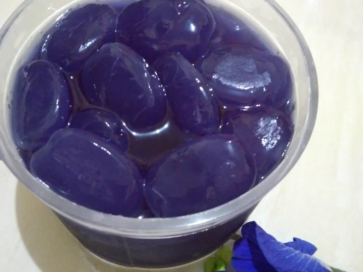 Langkah Mudah untuk Menyiapkan Resep Manisan kolang kaling bunga telang 🍀🌼 yang Lezat Sekali Anti Ribet, Bisa Manjain Lidah