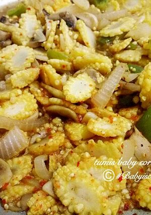 Foto resep Tumis baby corn pedas