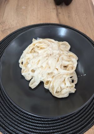 Una foto de Fetuccini Salsa Alfredo