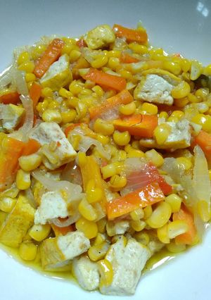 Foto resep Tumis Jagung Tahu Orenji