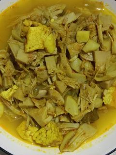 Foto resep Gulai nangka muda tahu (tewel)
