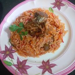 A picture of Mutton biryani.