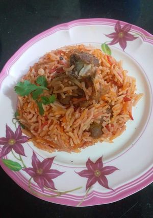 A picture of Mutton biryani.