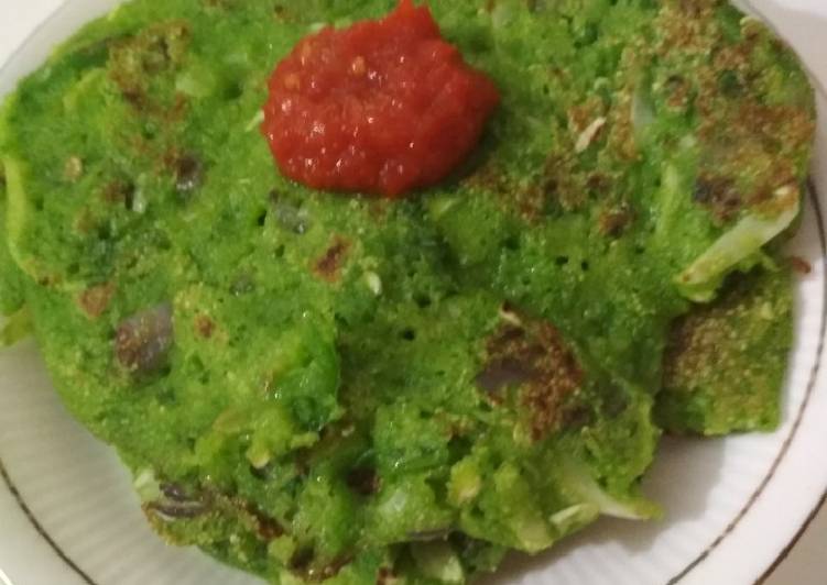 Step-by-Step Guide to Make Speedy Suji palak chilla