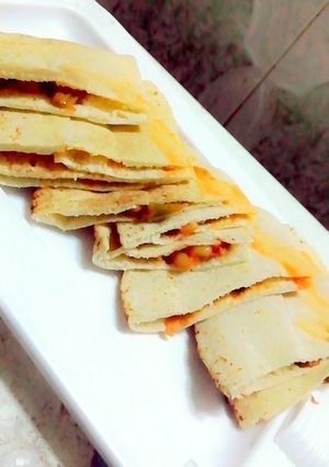صورة لوصفة خبز شامي محشي