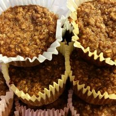 A picture of Banana and Applesauce Oat Muffins.