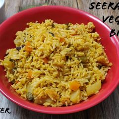 A picture of Vegetable Biryani Recipe | Seeraga Samba Vegetable Biryani Recipe.