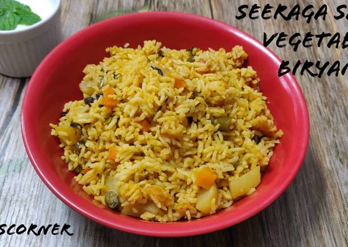 Vegetable Biryani Recipe | Seeraga Samba Vegetable Biryani Recipe