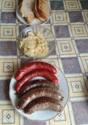 2043. Gáztetején sült hurka kolbász nem sütőbe ! recept fotója