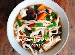 Hình của món Bánh canh bột mì chay.
