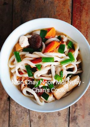 Hình của món Bánh canh bột mì chay.