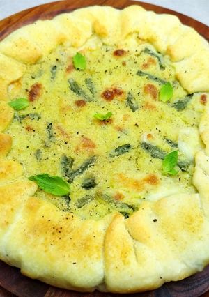 Foto di Torta salata alla ligure 🫛🥔🌿