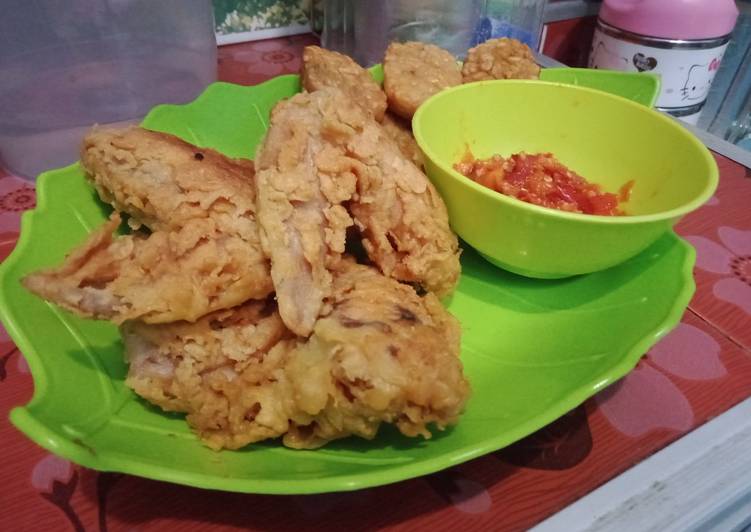 Cara Gampang Menyiapkan Krispi chicken wings (sayap ayam renyah), Enak Banget
