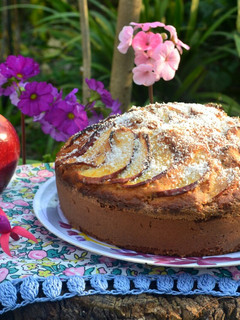 Una foto de Torta de manzanas y especias🍎