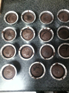 Una foto de Coulant de chocolate