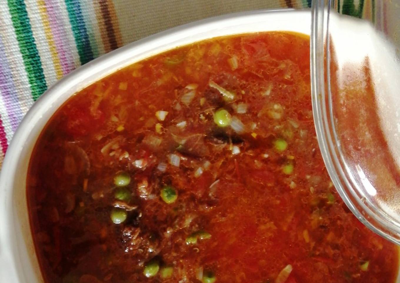 Caldillo de carne seca