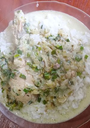 Una foto de Pollo al Verdeo