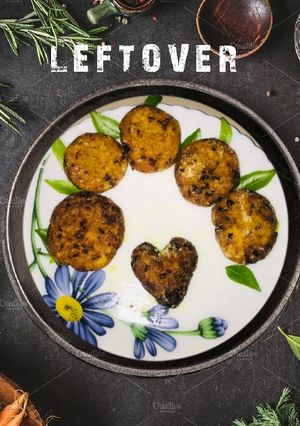 A picture of Leftover Rice cutlet.