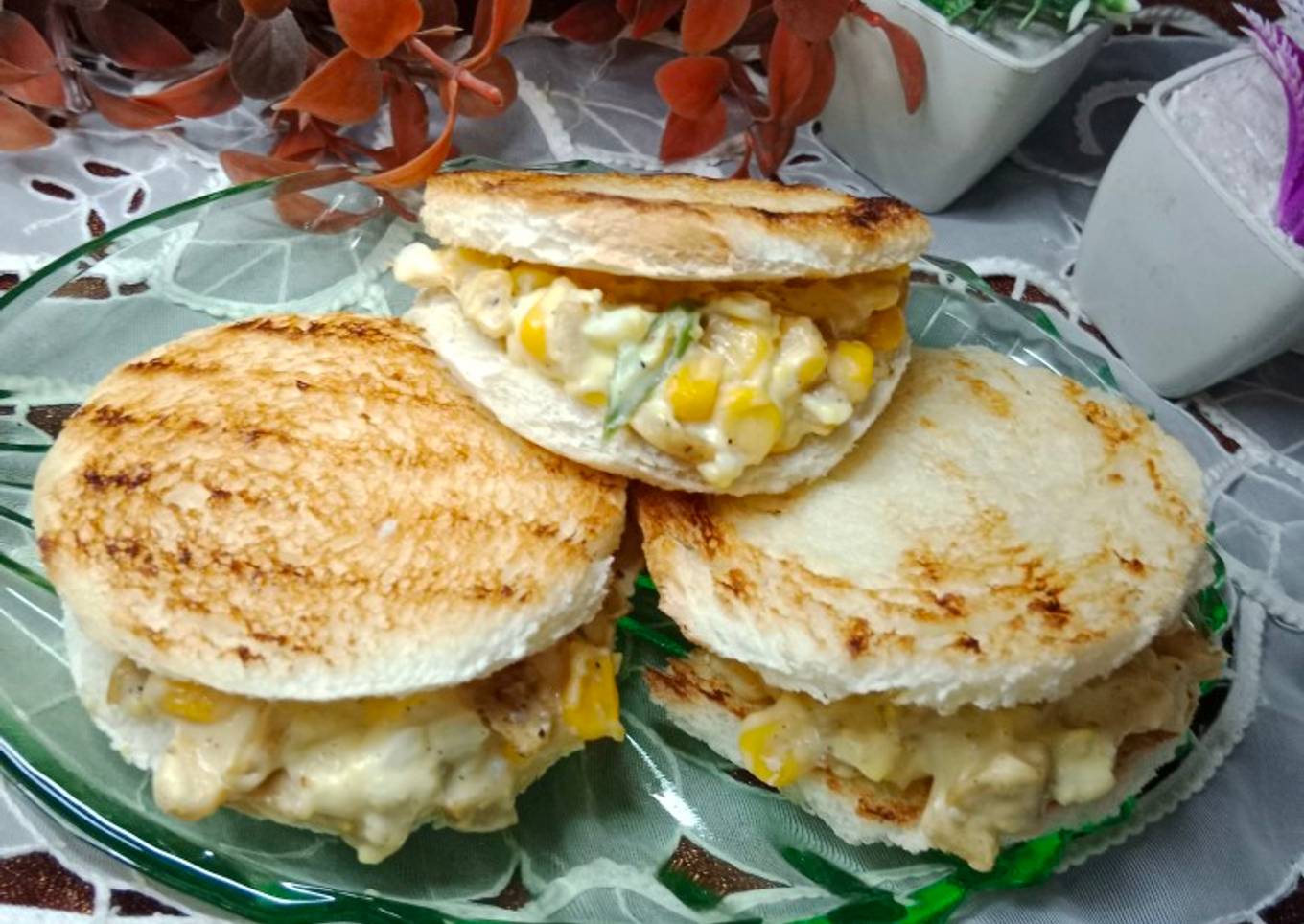 Grilled Corn Bread Pockets