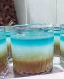 دسر سه لایه نشاسته و ژله