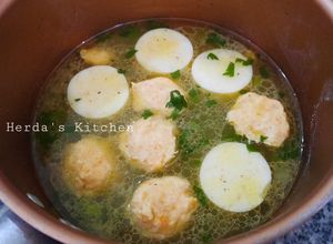 Foto resep Sup Bakso Salmon Ayam Tofu MPASI 1Y+