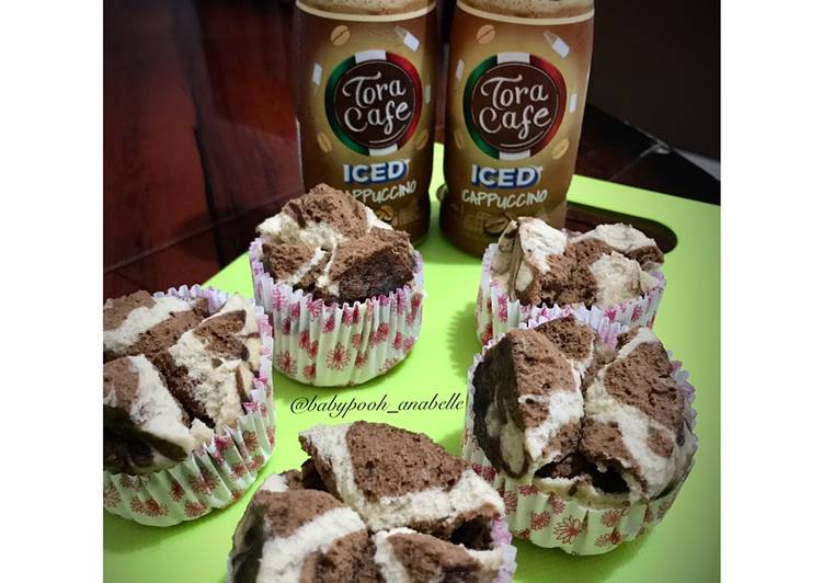 Langkah Mudah untuk Membuat Bolu Kukus Mekar Choco Cappuccino with Tora Cafe Iced Cappuccino yang Lezat Sekali
