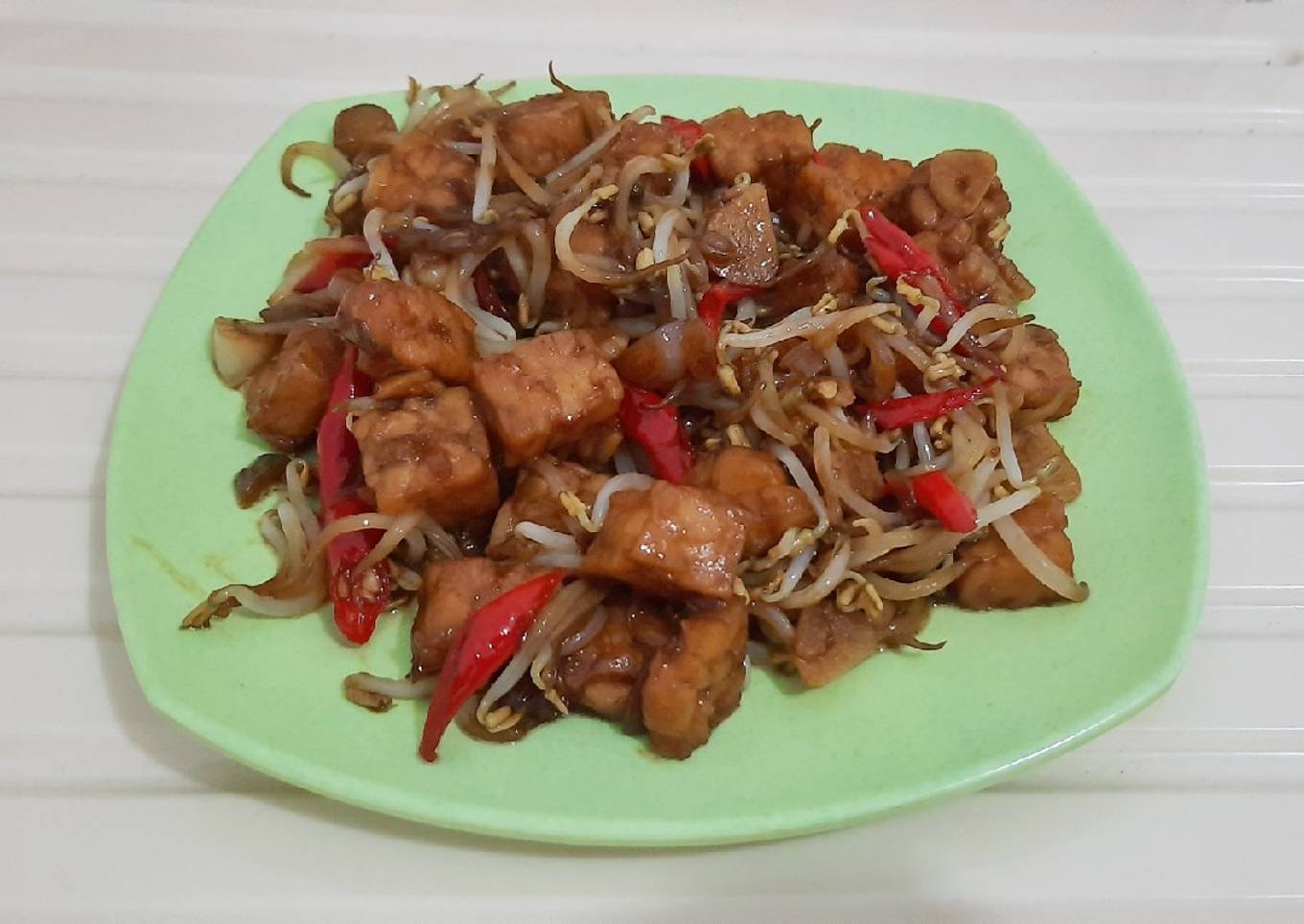 Tumis Tempe Tauge