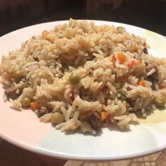 A picture of White fried rice.