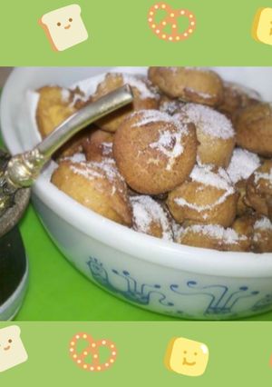 Una foto de Buñuelos dulces para los l mate, súper económicos y muy fáciles