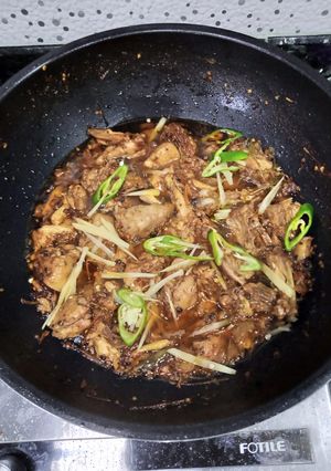 A picture of Peshawari karahi.