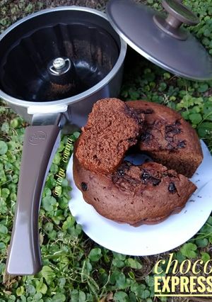 Una foto de Budín chocolate express