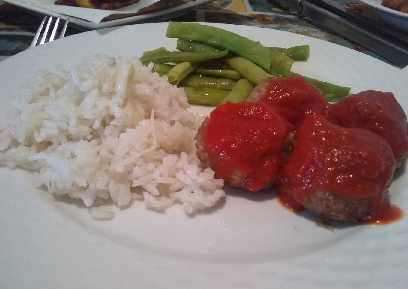 Albóndigas de carne y calabacín