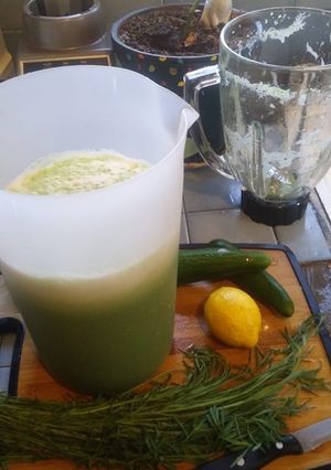 Una foto de Agua fresca de Pipicha