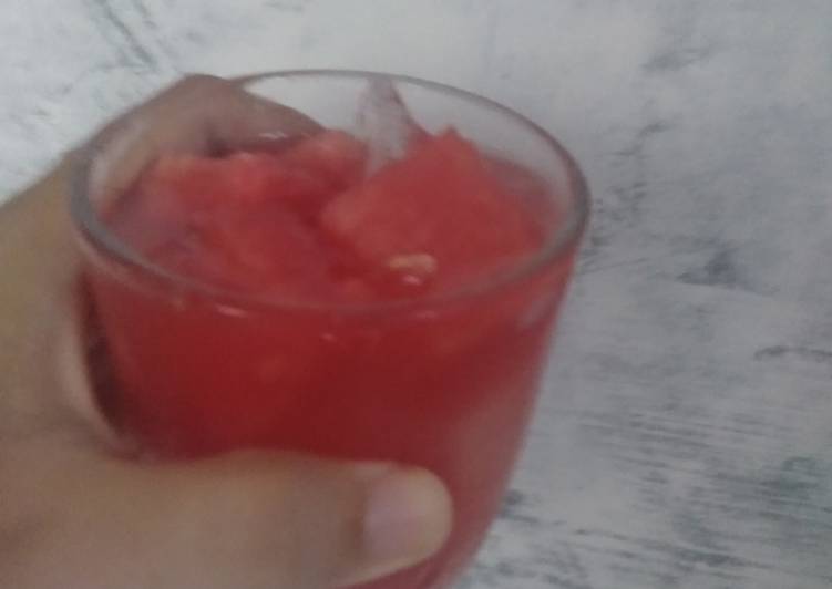 Resep Juice semangka tanpa blender, Enak