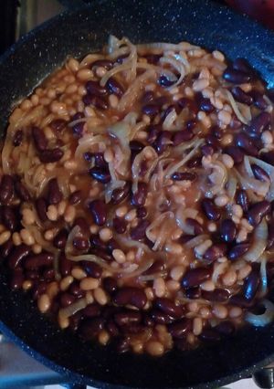 Hagymás bab recept fotója